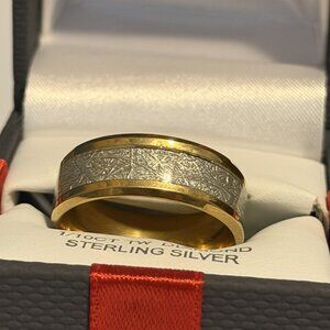 ring gold whit silver